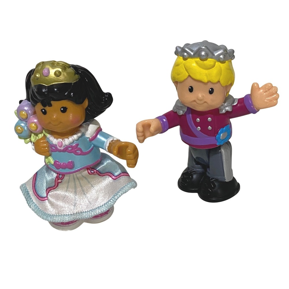 Fisher Price Little People Prince Eddie Princess Mia Toy Figures 3" Preschool‎